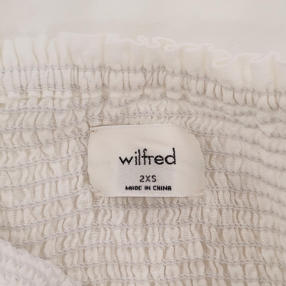 Aritzia Wilfred White golden hour linen Midi Dress - Picture 8 of 8